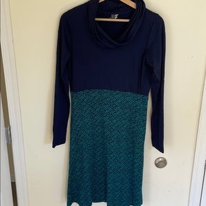 Ibex cowl neck dress size M